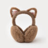 Creative Korean-Style Earmuffs for Winter: Quicksand Cat Ear Plush Ear Warmers, Cute Ear Protection for Adults, Wholesale