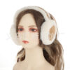 Maillard Brown Foldable Suede Earmuffs - Anti - freezing, Cold - proof Ear Warmers for Autumn and Winter