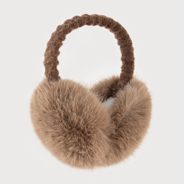 Cute Solid - colored Plush Imitation Fox - Fur Earmuffs for Winter - Simple and Personalized, Anti - cold Ear Protectors for Student Cyclists, Available for Wholesale