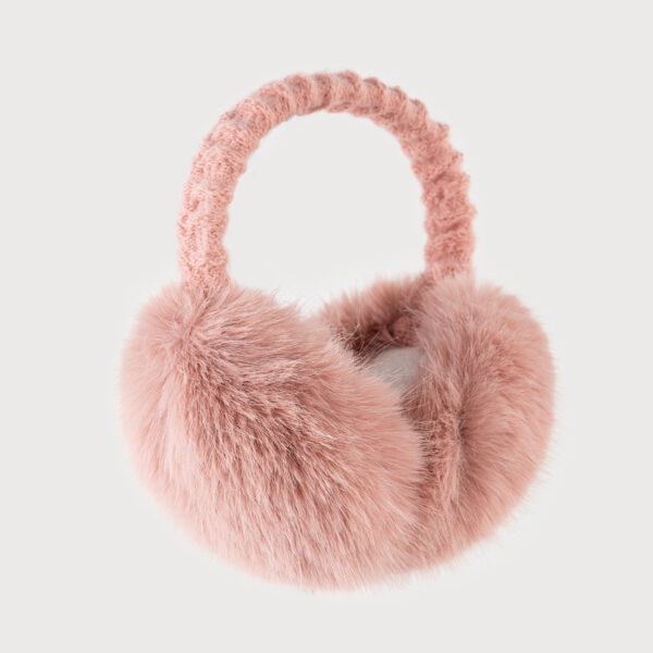 Cute Solid - colored Plush Imitation Fox - Fur Earmuffs for Winter - Simple and Personalized, Anti - cold Ear Protectors for Student Cyclists, Available for Wholesale